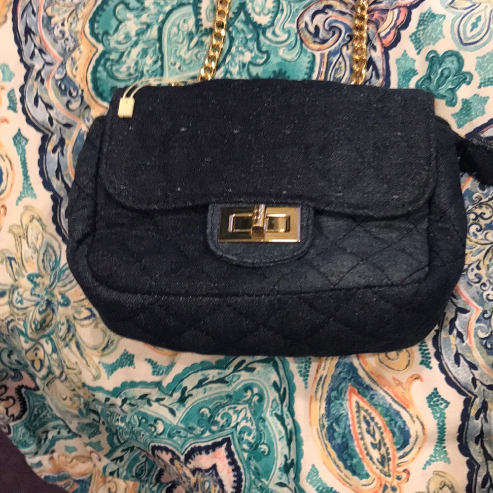 Denim crossbody bag